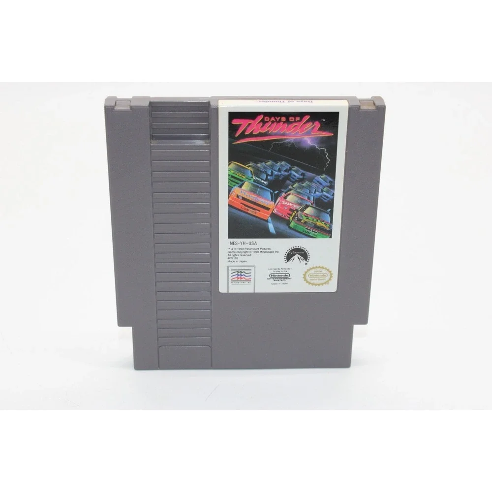 NES Days of Thunder (1990) Nintendo Entertainment System Game, Manual & Sleeve